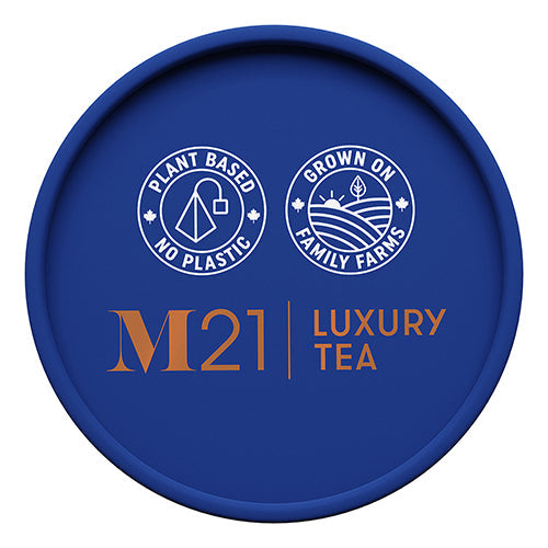 M21 Luxury Tea: Blueberry Black Tea - 12ct Canister