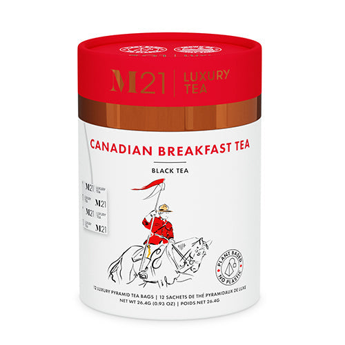 M21 Luxury Tea: Canadian Breakfast Black Tea - 12ct Canister